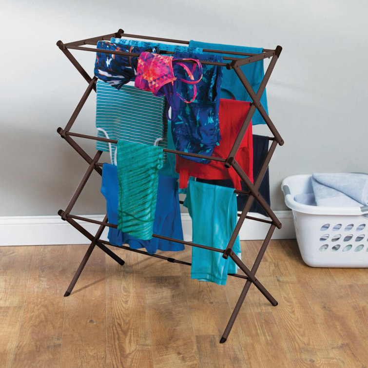 mDesign Foldable Laundry Accordion Drying Rack Wayfair